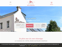 Tablet Screenshot of hotel-bayeux-reinemathilde.fr